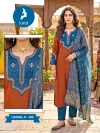 Urmila By Kaya Roman Two Tone Kurti With Bottom Dupatta